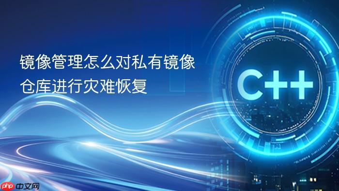 镜像管理怎么对私有镜像仓库进行灾难恢复