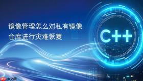 镜像管理怎么对私有镜像仓库进行灾难恢复