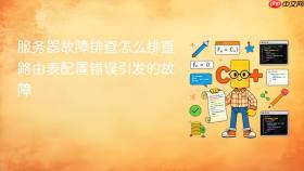 服务器故障排查怎么排查路由表配置错误引发的故障