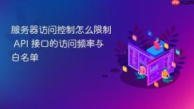 服务器访问控制怎么限制 api 接口的访问频率与白名单