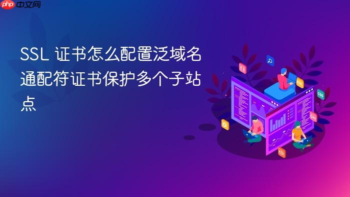 ssl 证书怎么配置泛域名通配符证书保护多个子站点