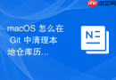 macOS 怎么在 Git 中清理本地仓库历史中残留的被删除文件