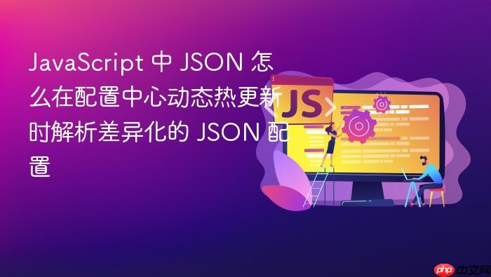 javascript 中 json 怎么在配置中心动态热更新时解析差异化的 json 配置