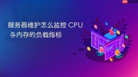 服务器维护怎么监控 cpu 与内存的负载指标