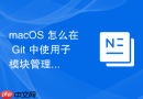 macOS 怎么在 Git 中使用子模块管理第三方开源代码依赖项目