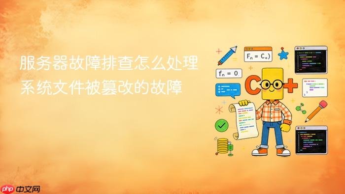 服务器故障排查怎么处理系统文件被篡改的故障
