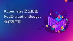 Kubernetes 怎么配置 PodDisruptionBudget 保证高可用