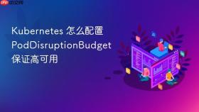 kubernetes 怎么配置 poddisruptionbudget 保证高可用
