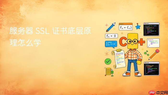 服务器 ssl 证书底层原理怎么学