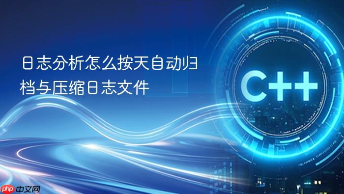 日志分析怎么按天自动归档与压缩日志文件