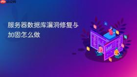 服务器数据库漏洞修复与加固怎么做