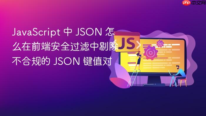 javascript 中 json 怎么在前端安全过滤中剔除不合规的 json 键值对