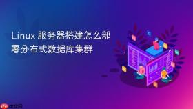 Linux 服务器搭建怎么部署分布式数据库集群