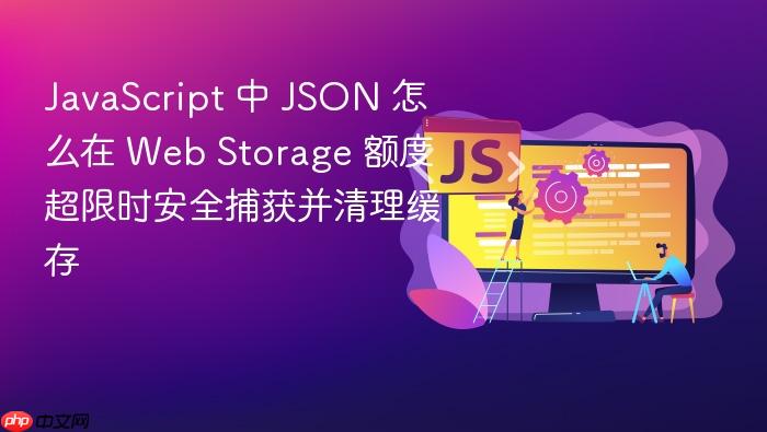javascript 中 json 怎么在 web storage 额度超限时安全捕获并清理缓存
