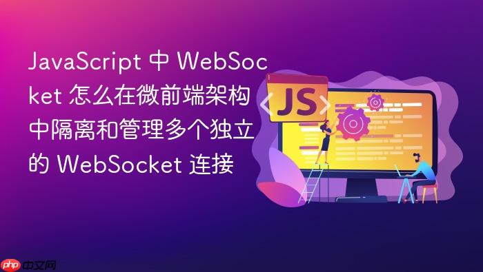 javascript 中 websocket 怎么在微前端架构中隔离和管理多个独立的 websocket 连接