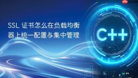 ssl 证书怎么在负载均衡器上统一配置与集中管理