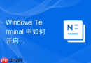 Windows Terminal 中如何开启鼠标滚轮缩放字体大小的功能