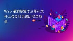 web 漏洞修复怎么修补文件上传与目录遍历安全隐患