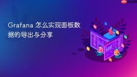 Grafana 怎么实现面板数据的导出与分享