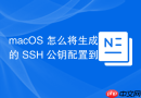 macOS 怎么将生成的 SSH 公钥配置到 GitHub 或 GitLab 远程仓库中