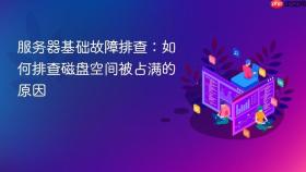 服务器基础故障排查：如何排查磁盘空间被占满的原因