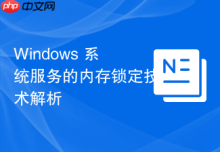 Windows 系统服务的内存锁定技术解析