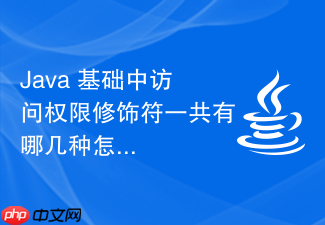 java 基础中访问权限修饰符一共有哪几种怎么分类