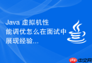 Java 虚拟机性能调优怎么在面试中展现经验