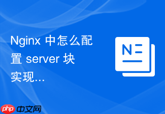 nginx 中怎么配置 server 块实现主备服务器的自动故障转移