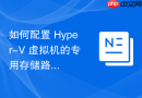 如何配置 Hyper-V 虚拟机的专用存储路径