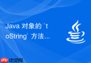 java 对象的 `tostring` 方法怎么规范重写输出信息