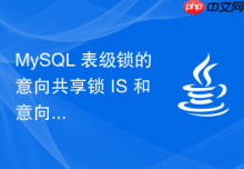 MySQL 表级锁的意向共享锁 IS 和意向排他锁 IX 怎么协同工作