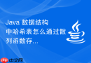 java 数据结构中哈希表怎么通过散列函数存储