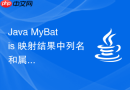 Java MyBatis 映射结果中列名和属性名不一致怎么解决