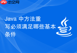 java 中方法重写必须满足哪些基本条件