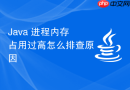 Java 进程内存占用过高怎么排查原因