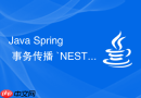 Java Spring 事务传播 `NESTED` 嵌套事务怎么实现回滚部分