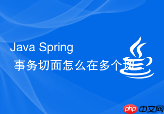 java spring 事务切面怎么在多个切面中调整执行优先级 order
