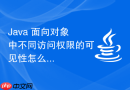 java 面向对象中不同访问权限的可见性怎么梳理