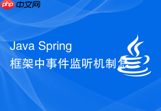 java spring 框架中事件监听机制怎么通过 applicationevent 实现