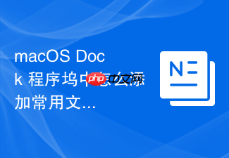 macos dock 程序坞中怎么添加常用文件夹并以网格或扇形展开