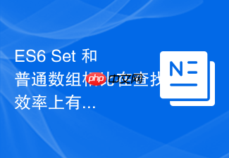 es6 set 和普通数组相比在查找效率上有什么优势