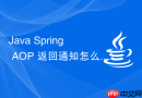 Java Spring AOP 返回通知怎么获取目标方法结果