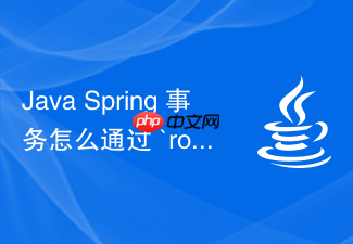 java spring 事务怎么通过 `rollbackfor` 指定异常回滚