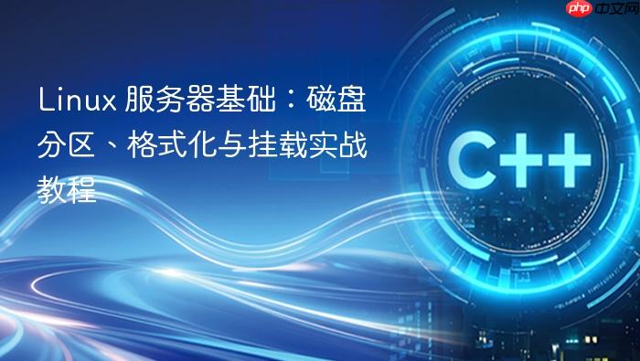 linux 服务器基础:磁盘分区、格式化与挂载实战教程
