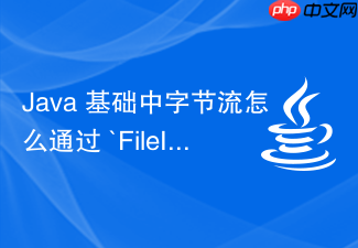 java 基础中字节流怎么通过 `fileinputstream` 读写文件