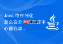 java 中序列化怎么在分布式配置中心保存动态配置对象