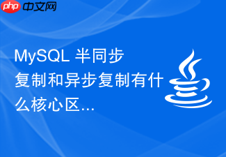 mysql 半同步复制和异步复制有什么核心区别