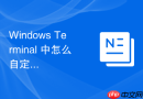 Windows Terminal 中怎么自定义配色方案以区分生产与测试环境