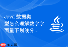 Java 数据类型怎么理解数字字面量下划线分隔符在反编译后的真实面貌